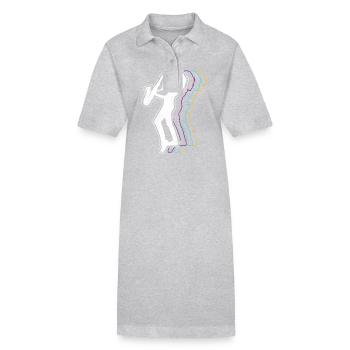 Saxophone Rétro Vintage - Robe polo bio PAIGER Stanley/Stella Femme - noir - Devant