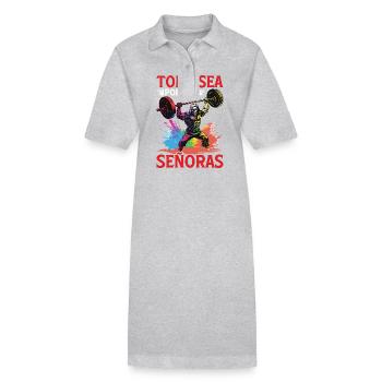 Todo Sea Por Las Señoras - Stanley/Stella Frauen Bio-Polokleid PAIGER - Schwarz - Vorne