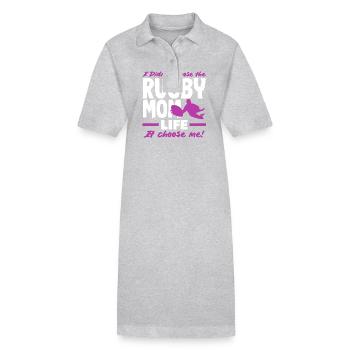 Rugby Spieler Mama Leben Wählt Mich - Stanley/Stella Frauen Bio-Polokleid PAIGER - Schwarz - Vorne