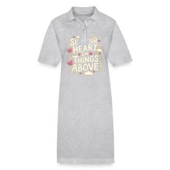 Set Your Heart On Things Above 5 - Stanley/Stella Frauen Bio-Polokleid PAIGER - Schwarz - Vorne