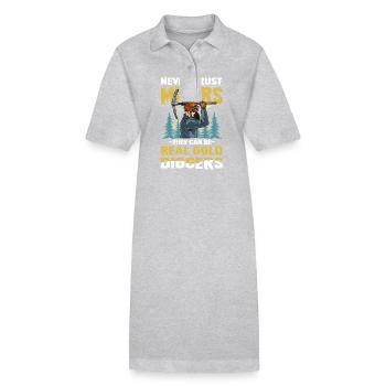 Miners They Can Be Real Gold Diggers - Stanley/Stella Frauen Bio-Polokleid PAIGER - Schwarz - Vorne