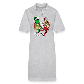ITALIA LA DOLCE VITA - Robe polo bio PAIGER Stanley/Stella Femme - noir - Devant