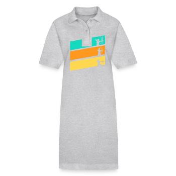 Archer Tir à l’arc - Robe polo bio PAIGER Stanley/Stella Femme - noir - Devant