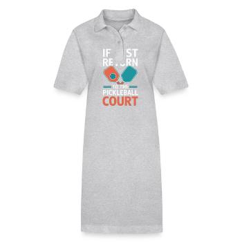Pickleball Tournament Team Shirt Paddleball - Stanley/Stella PAIGER Organic Women’s Polo Dress - black - Front