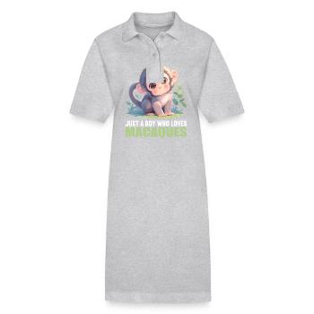 Macaque Macaque - Stanley/Stella PAIGER Organic Women’s Polo Dress - black - Front