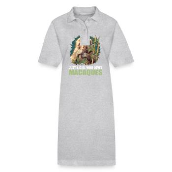 Macaque Macaque - Stanley/Stella PAIGER Organic Women’s Polo Dress - black - Front