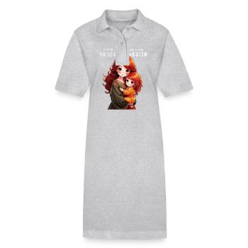 PSSST...ICH WERDE BALD GROßE SCHWESTER - Stanley/Stella Frauen Bio-Polokleid PAIGER - Schwarz - Vorne