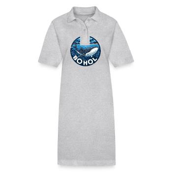 Bohol Whale Shark - Stanley/Stella PAIGER Organic Women’s Polo Dress - black - Front