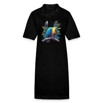 L’ère de l’ara - Robe polo bio PAIGER Stanley/Stella Femme - noir - Devant