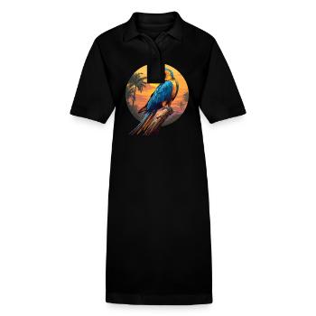 L’ère de l’ara - Robe polo bio PAIGER Stanley/Stella Femme - noir - Devant