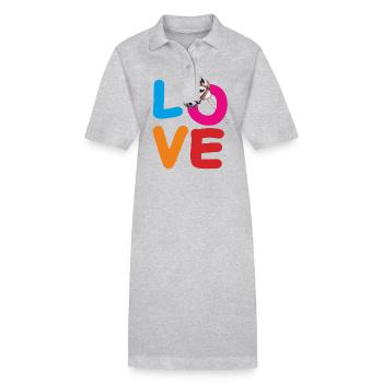LOVE STECKENPFERD - Stanley/Stella Frauen Bio-Polokleid PAIGER - Schwarz - Vorne
