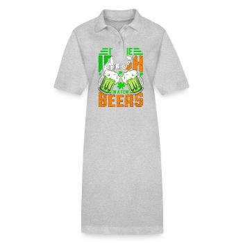 Je serai irlandais dans quelques bières - Robe polo bio PAIGER Stanley/Stella Femme - noir - Devant