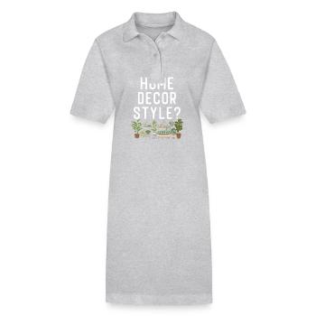 Plant Lover Gardening My Home - Stanley/Stella PAIGER Organic Women’s Polo Dress - black - Front