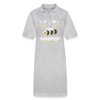 Sushi Japan Essen Sushi-Mahlzeit - Stanley/Stella Frauen Bio-Polokleid PAIGER - Schwarz - Vorne