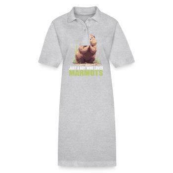 Marmots Groundhog - Stanley/Stella PAIGER Organic Women’s Polo Dress - black - Front