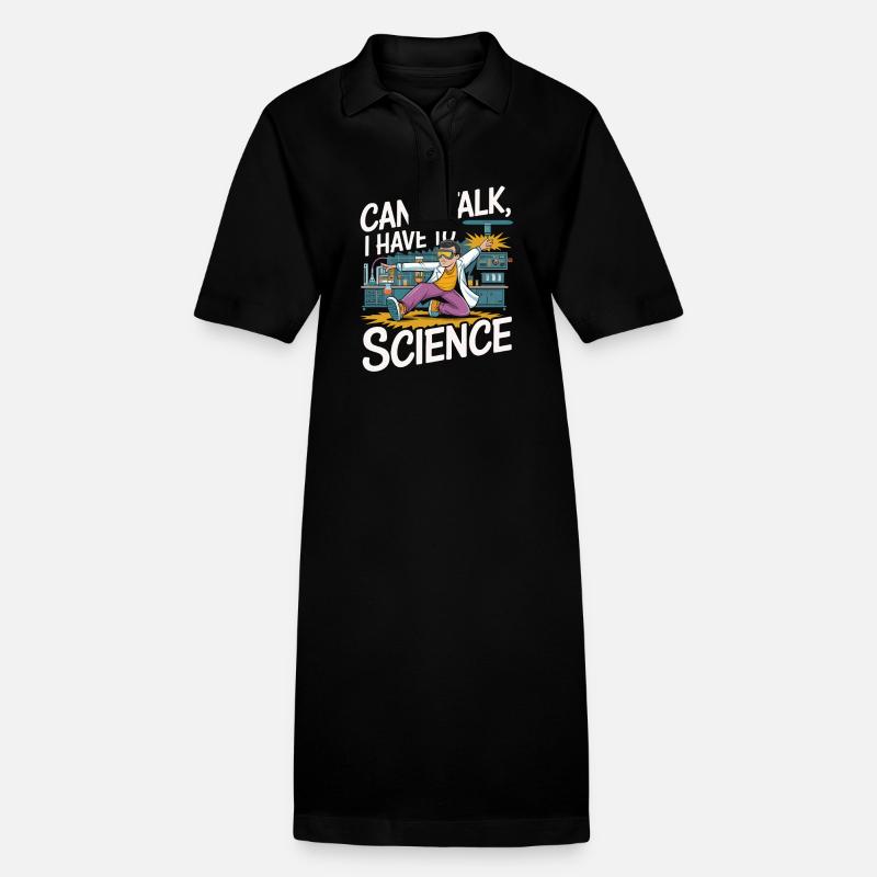 Wissenschaft Laborant Laboratorium Technicus - Stanley/Stella Frauen Bio-Polokleid PAIGER - Schwarz