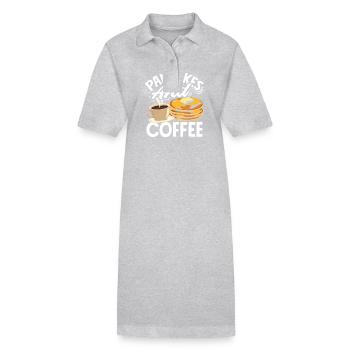 Pancakes and Coffee for Connoisseurs - Stanley/Stella PAIGER Organic Women’s Polo Dress - black - Front