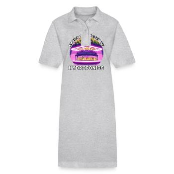 Easily distracted by Hydroponics - Stanley/Stella PAIGER Organic Women’s Polo Dress - black - Front