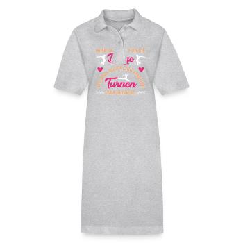 Turnen Mädchen Gymnastik Turnanzug Turnerin - Stanley/Stella Frauen Bio-Polokleid PAIGER - Schwarz - Vorne