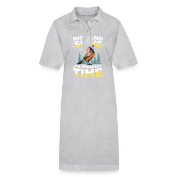 Truthahnjagd Abenteuer: Ich Will Nur Putenjagd - Stanley/Stella Frauen Bio-Polokleid PAIGER - Schwarz - Vorne
