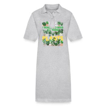 Plant Lover Gardening Yes, I - Stanley/Stella PAIGER Organic Women’s Polo Dress - black - Front