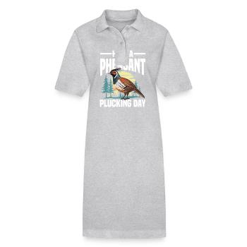 Truthahnjagd Abenteuer: Ich Will Nur Putenjagd - Stanley/Stella Frauen Bio-Polokleid PAIGER - Schwarz - Vorne