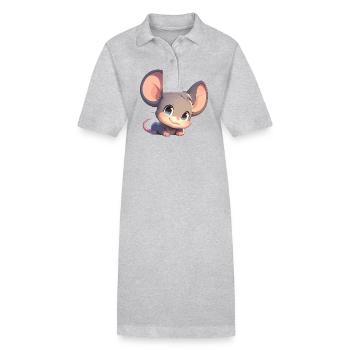 Mice Mouse - Stanley/Stella PAIGER Organic Women’s Polo Dress - black - Front