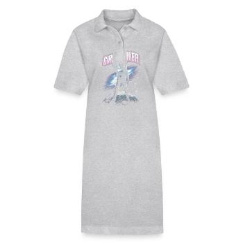 Le pouvoir des filles Fraune Power - Robe polo bio PAIGER Stanley/Stella Femme - noir - Devant