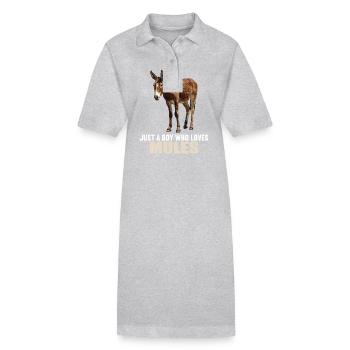 Maultiere Maultier - Stanley/Stella Frauen Bio-Polokleid PAIGER - Schwarz - Vorne