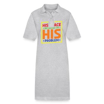 Be His Peace Because I'm His Problem - Stanley/Stella Frauen Bio-Polokleid PAIGER - Schwarz - Vorne