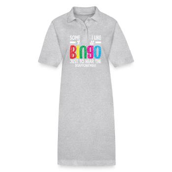 Joueur de bingo Citation drôle Conception - Robe polo bio PAIGER Stanley/Stella Femme - noir - Devant
