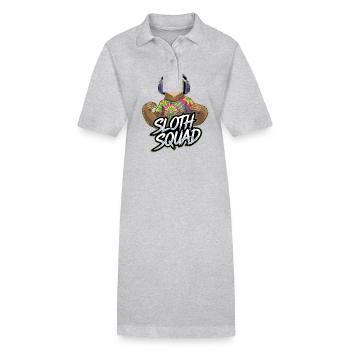 Casual sloth squad for music lovers and - Stanley/Stella PAIGER Organic Women’s Polo Dress - black - Front