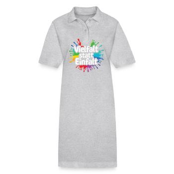 La diversité au lieu de la simplicité : déclaration contre la droite - Robe polo bio PAIGER Stanley/Stella Femme - noir - Devant