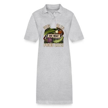 Vegetables Are What Food Eats 11 - Stanley/Stella Frauen Bio-Polokleid PAIGER - Schwarz - Vorne
