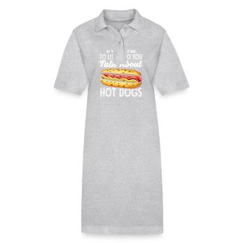Conversations d’amateurs de hot-dogs Hot-dogs - Robe polo bio PAIGER Stanley/Stella Femme - noir - Devant