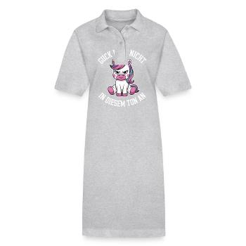 Guck Mich Nicht In Diesem Ton An - Stanley/Stella Frauen Bio-Polokleid PAIGER - Schwarz - Vorne