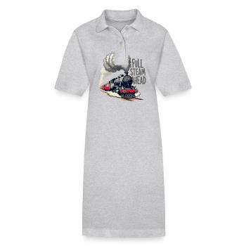 Trajet en train - aventure en locomotive - Robe polo bio PAIGER Stanley/Stella Femme - noir - Devant