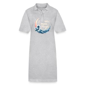 Été, Sorcières, Plage, Sorcière, Esthétique, Soleil, Magie - Robe polo bio PAIGER Stanley/Stella Femme - noir - Devant