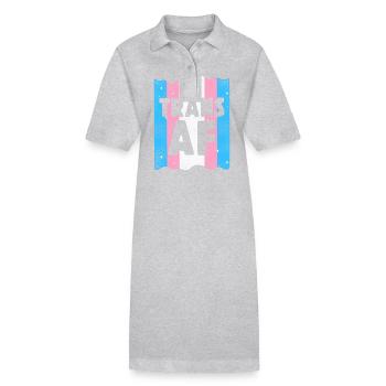 Transgender Trans LGBT Pride - Stanley/Stella PAIGER Organic Women’s Polo Dress - black - Front