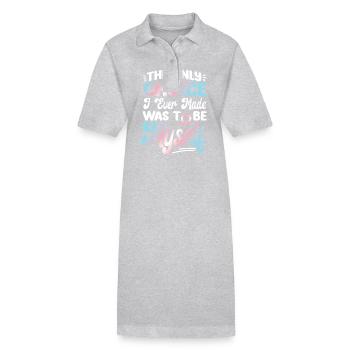 Fierté LGBT transgenre - Robe polo bio PAIGER Stanley/Stella Femme - noir - Devant