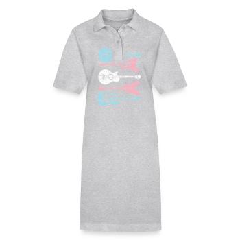 Transgender Trans LGBT Pride - Stanley/Stella PAIGER Organic Women’s Polo Dress - black - Front