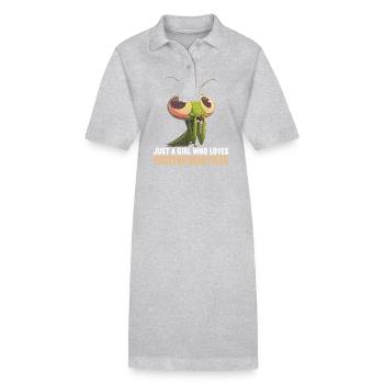 Gottesanbeterinnenen Gottesanbeterin - Stanley/Stella Frauen Bio-Polokleid PAIGER - Schwarz - Vorne