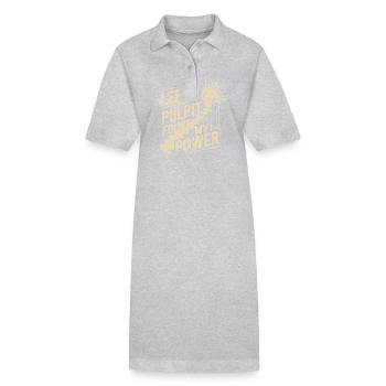 Former religious community survivors - Stanley/Stella PAIGER Organic Women’s Polo Dress - black - Front