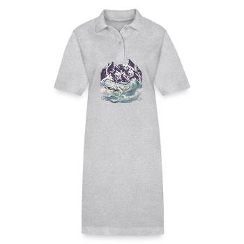 Marine Mammal Whale Fish Fish Sea - Stanley/Stella PAIGER Organic Women’s Polo Dress - black - Front