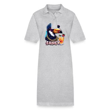 Fancy Tropen-Tukan mit Stil - Stanley/Stella Frauen Bio-Polokleid PAIGER - Schwarz - Vorne