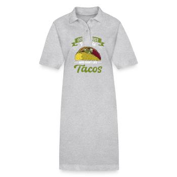 Mexico Tacos Mexican Tacos - Stanley/Stella PAIGER Organic Women’s Polo Dress - black - Front