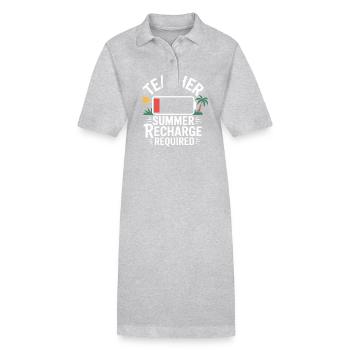 Lehrer Sommer Ferien - Stanley/Stella Frauen Bio-Polokleid PAIGER - Schwarz - Vorne