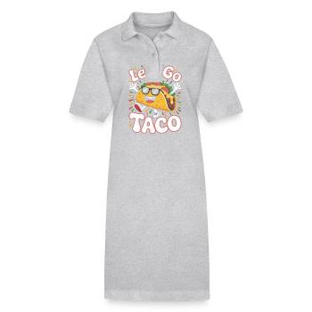 Lets go Taco Taco Design - Stanley/Stella PAIGER Organic Women’s Polo Dress - black - Front