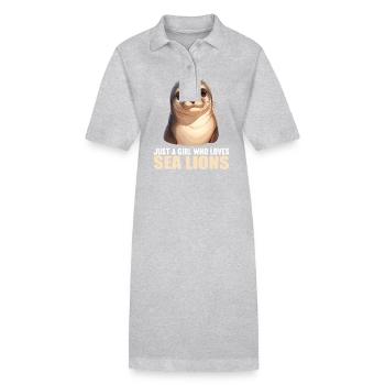 Seelöwen Seelöwe - Stanley/Stella Frauen Bio-Polokleid PAIGER - Schwarz - Vorne