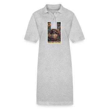 Loutre de mer - Robe polo bio PAIGER Stanley/Stella Femme - noir - Devant